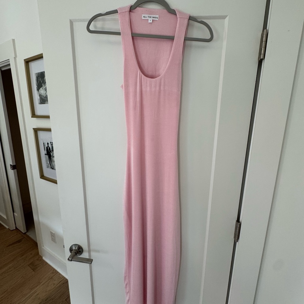 All the ways pink maxi dress